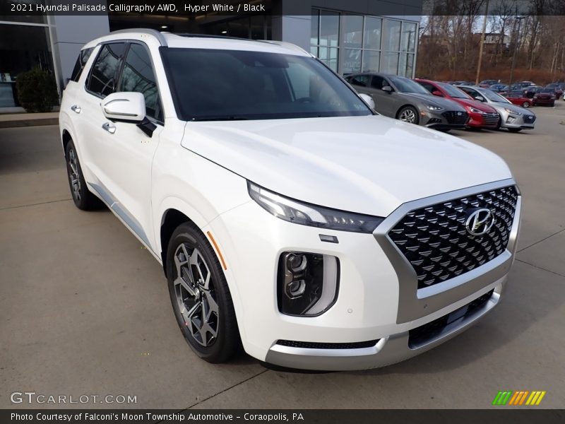 Hyper White / Black 2021 Hyundai Palisade Calligraphy AWD