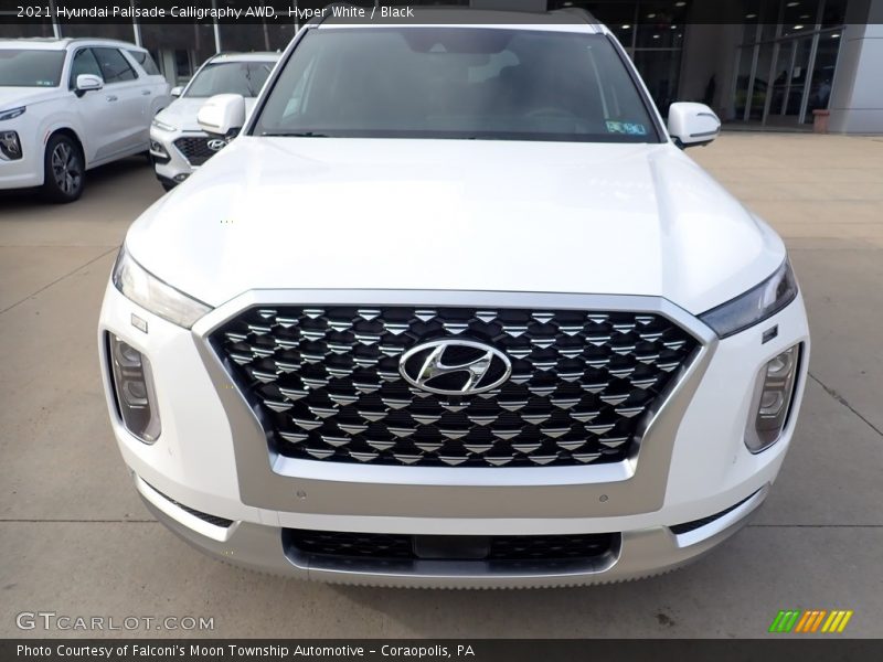 Hyper White / Black 2021 Hyundai Palisade Calligraphy AWD