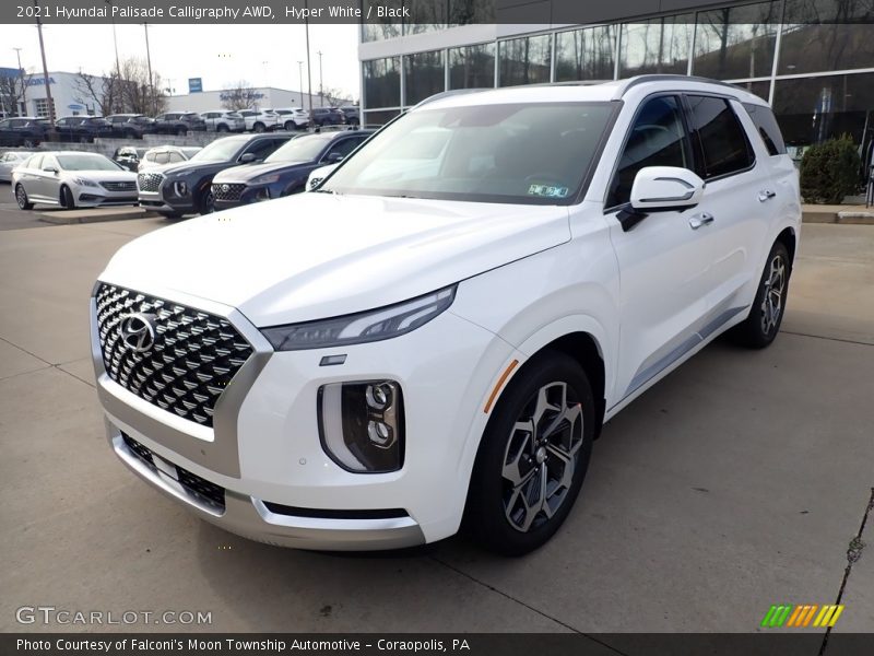 Hyper White / Black 2021 Hyundai Palisade Calligraphy AWD
