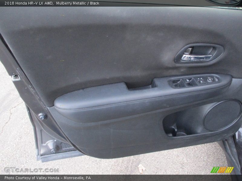 Mulberry Metallic / Black 2018 Honda HR-V LX AWD