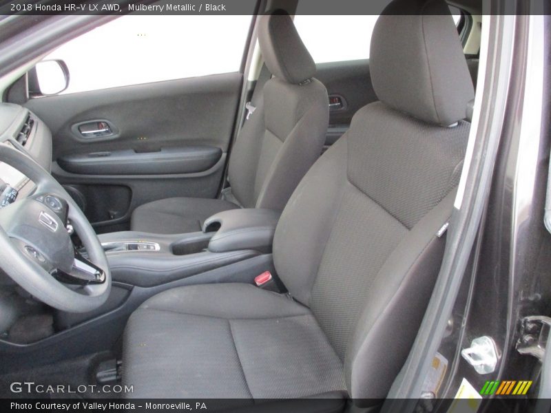 Mulberry Metallic / Black 2018 Honda HR-V LX AWD