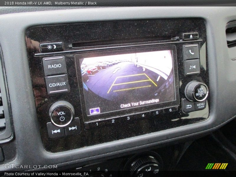 Mulberry Metallic / Black 2018 Honda HR-V LX AWD