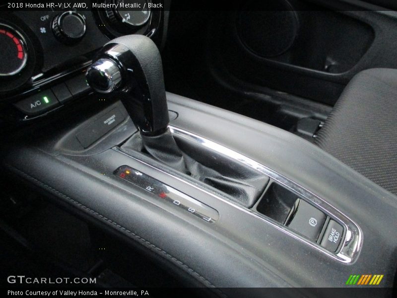 Mulberry Metallic / Black 2018 Honda HR-V LX AWD