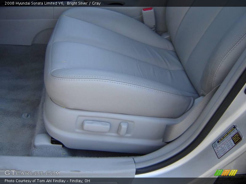 Bright Silver / Gray 2008 Hyundai Sonata Limited V6
