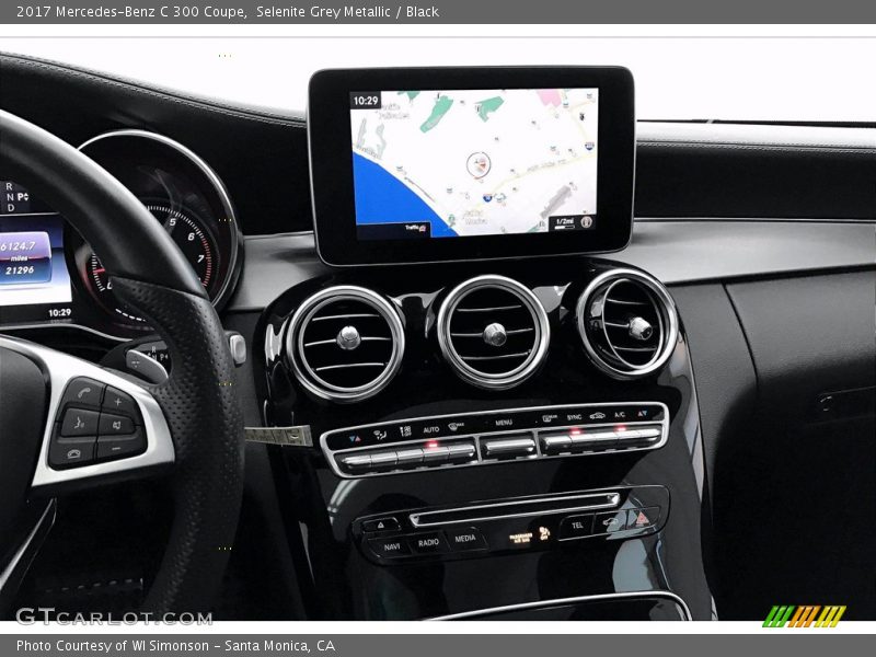 Selenite Grey Metallic / Black 2017 Mercedes-Benz C 300 Coupe