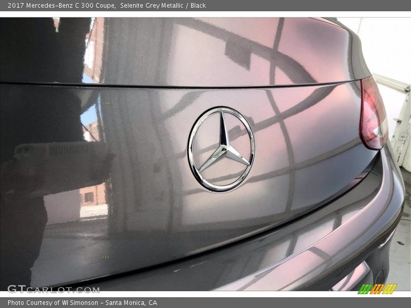 Selenite Grey Metallic / Black 2017 Mercedes-Benz C 300 Coupe