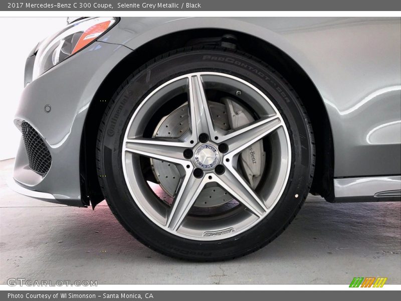 Selenite Grey Metallic / Black 2017 Mercedes-Benz C 300 Coupe