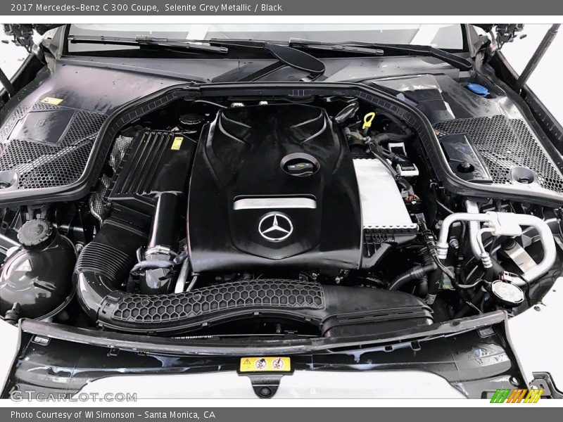 Selenite Grey Metallic / Black 2017 Mercedes-Benz C 300 Coupe
