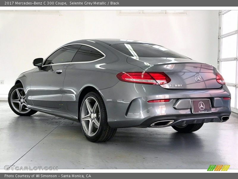 Selenite Grey Metallic / Black 2017 Mercedes-Benz C 300 Coupe