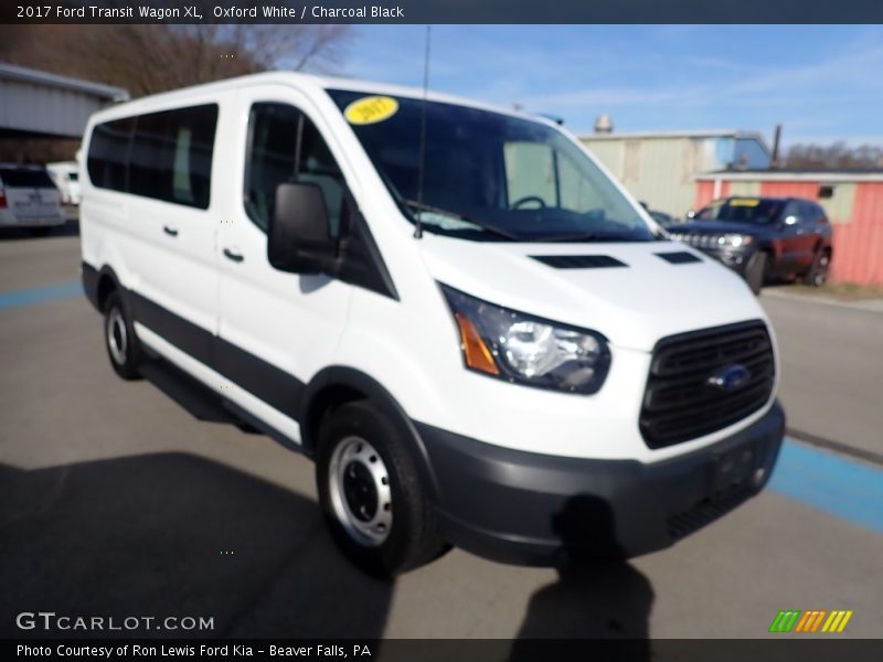 Oxford White / Charcoal Black 2017 Ford Transit Wagon XL