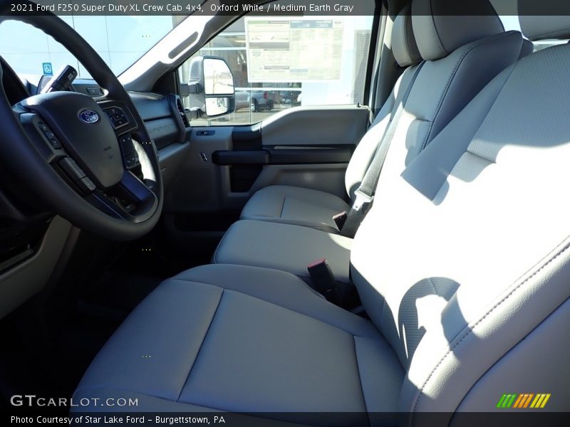  2021 F250 Super Duty XL Crew Cab 4x4 Medium Earth Gray Interior