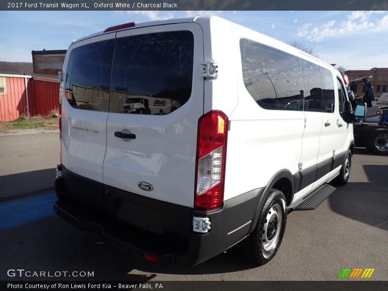 Oxford White / Charcoal Black 2017 Ford Transit Wagon XL