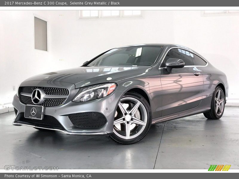 Selenite Grey Metallic / Black 2017 Mercedes-Benz C 300 Coupe