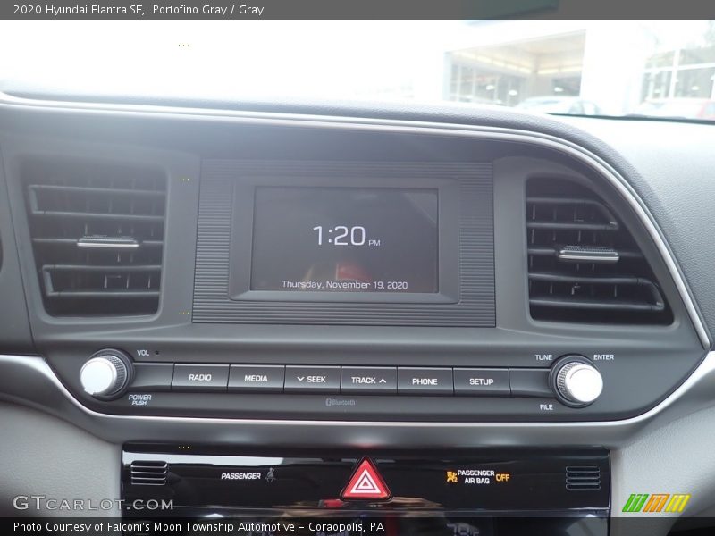 Portofino Gray / Gray 2020 Hyundai Elantra SE