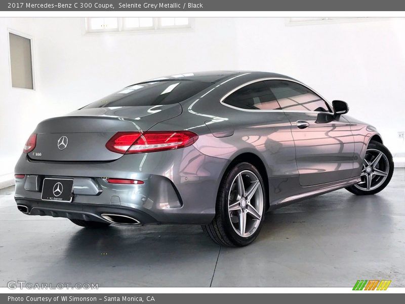 Selenite Grey Metallic / Black 2017 Mercedes-Benz C 300 Coupe