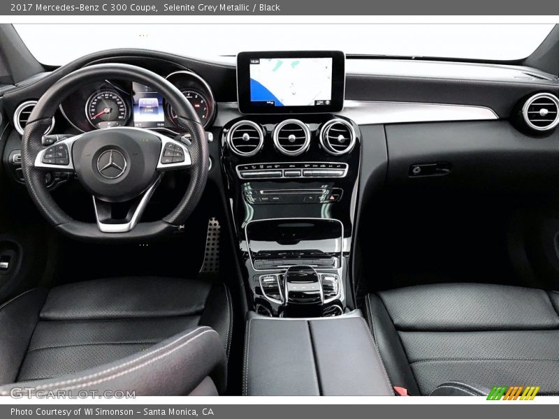 Selenite Grey Metallic / Black 2017 Mercedes-Benz C 300 Coupe