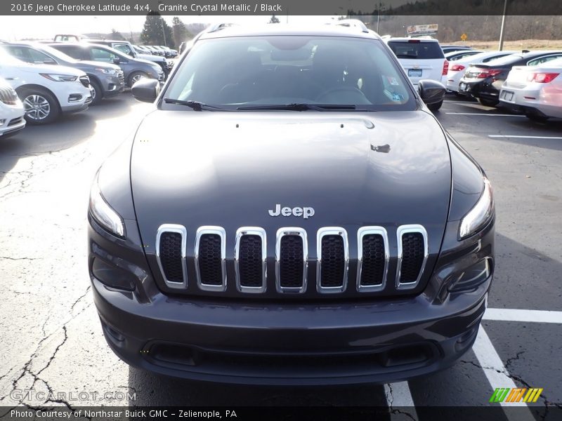 Granite Crystal Metallic / Black 2016 Jeep Cherokee Latitude 4x4