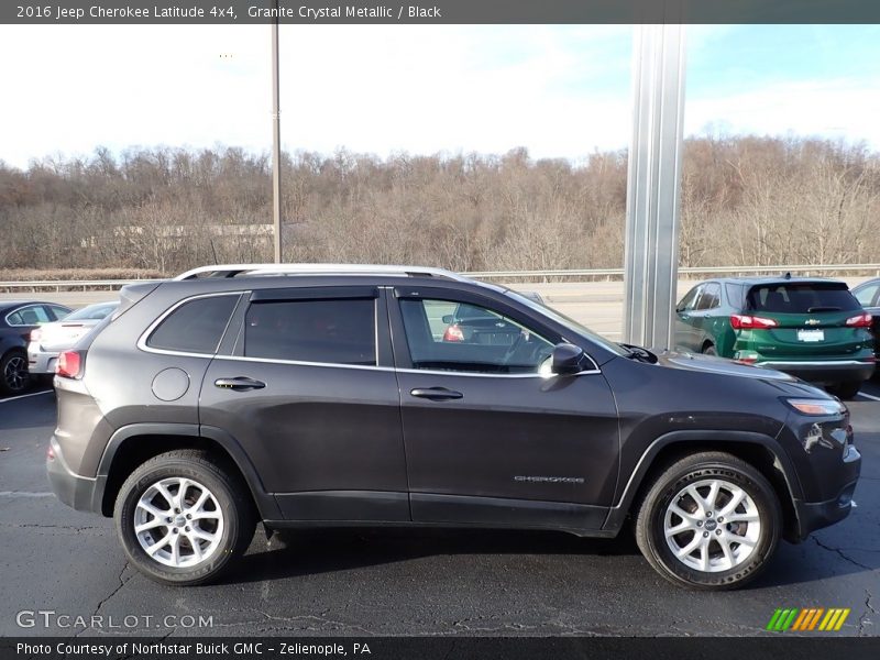 Granite Crystal Metallic / Black 2016 Jeep Cherokee Latitude 4x4