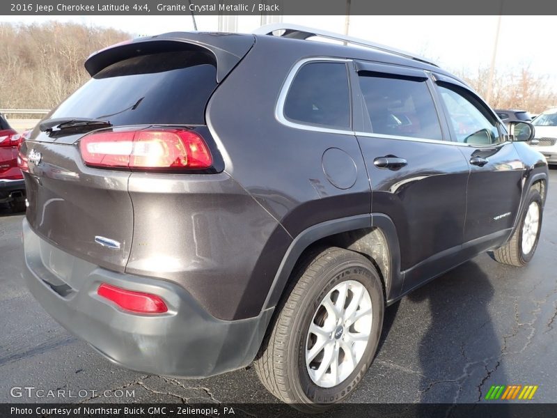 Granite Crystal Metallic / Black 2016 Jeep Cherokee Latitude 4x4