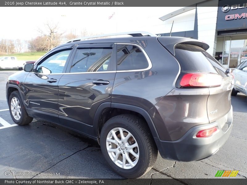 Granite Crystal Metallic / Black 2016 Jeep Cherokee Latitude 4x4