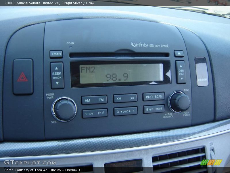 Bright Silver / Gray 2008 Hyundai Sonata Limited V6