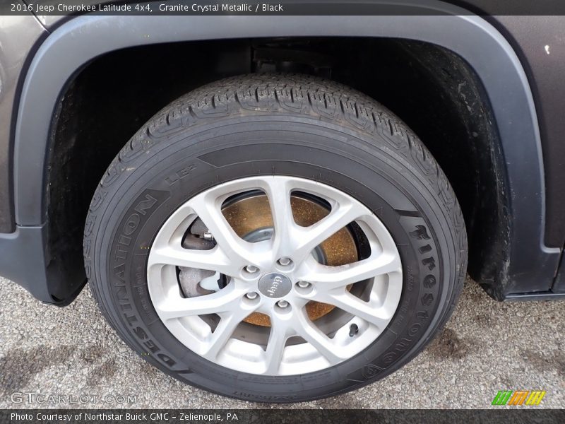 Granite Crystal Metallic / Black 2016 Jeep Cherokee Latitude 4x4