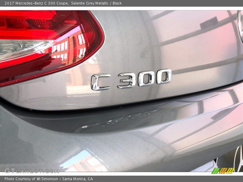 Selenite Grey Metallic / Black 2017 Mercedes-Benz C 300 Coupe