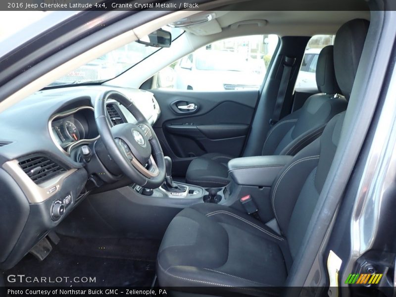 Granite Crystal Metallic / Black 2016 Jeep Cherokee Latitude 4x4