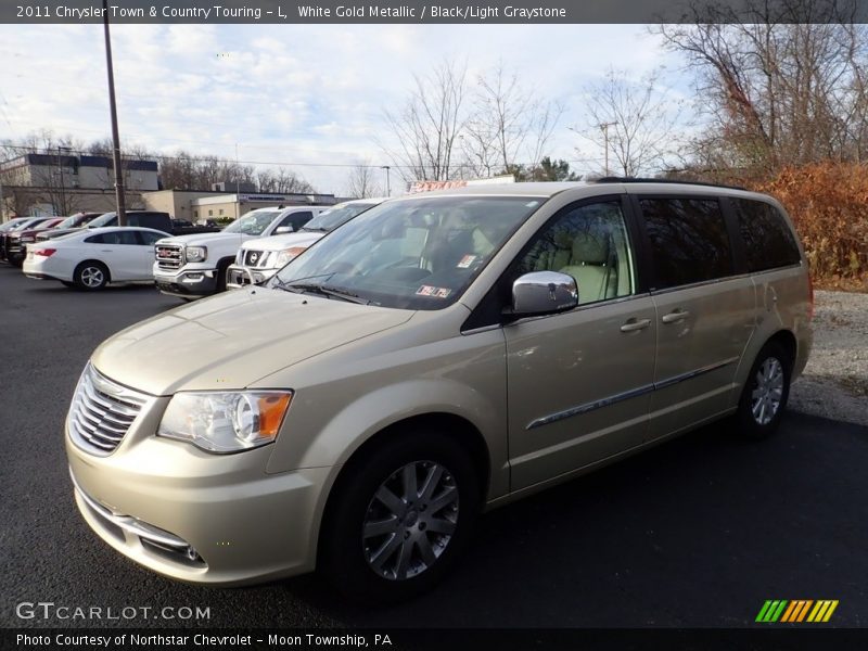 White Gold Metallic / Black/Light Graystone 2011 Chrysler Town & Country Touring - L
