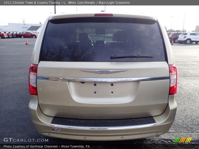 White Gold Metallic / Black/Light Graystone 2011 Chrysler Town & Country Touring - L