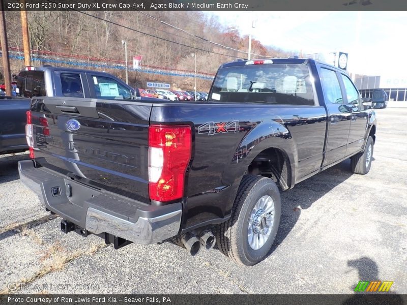 Agate Black / Medium Earth Gray 2020 Ford F250 Super Duty XL Crew Cab 4x4