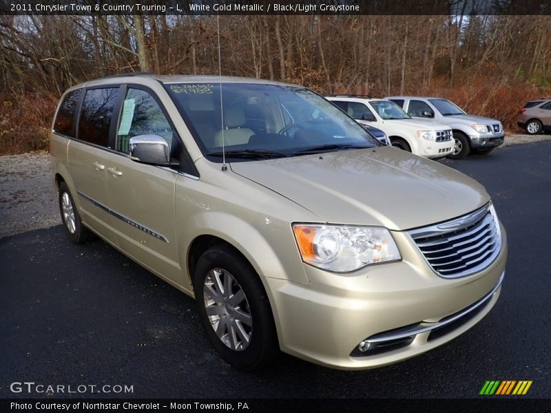 White Gold Metallic / Black/Light Graystone 2011 Chrysler Town & Country Touring - L
