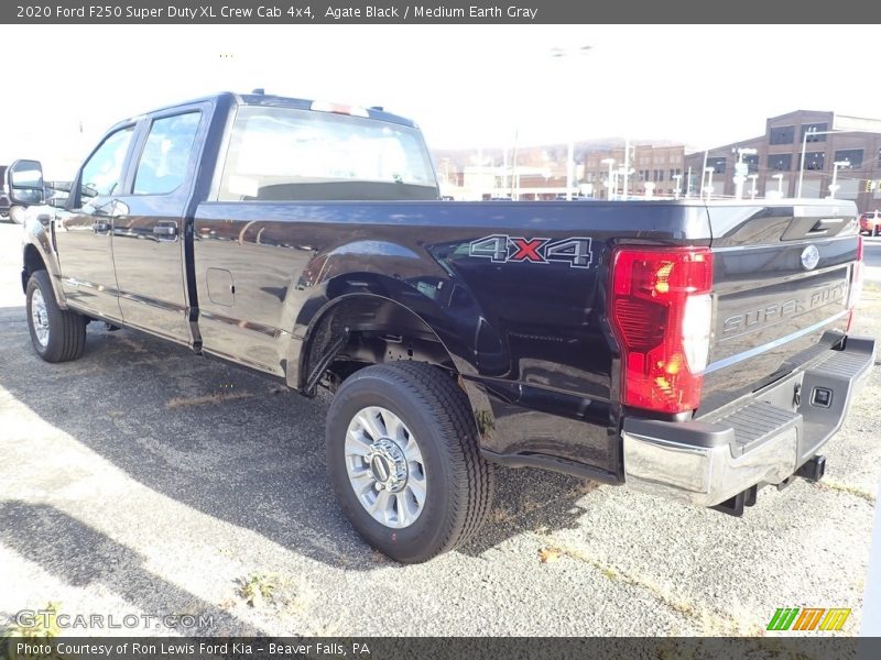 Agate Black / Medium Earth Gray 2020 Ford F250 Super Duty XL Crew Cab 4x4