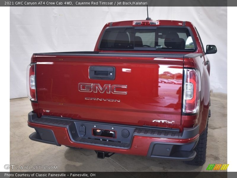 Cayenne Red Tintcoat / Jet Black/Kalahari 2021 GMC Canyon AT4 Crew Cab 4WD