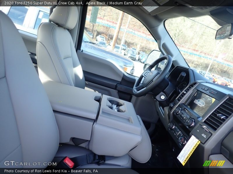 Agate Black / Medium Earth Gray 2020 Ford F250 Super Duty XL Crew Cab 4x4