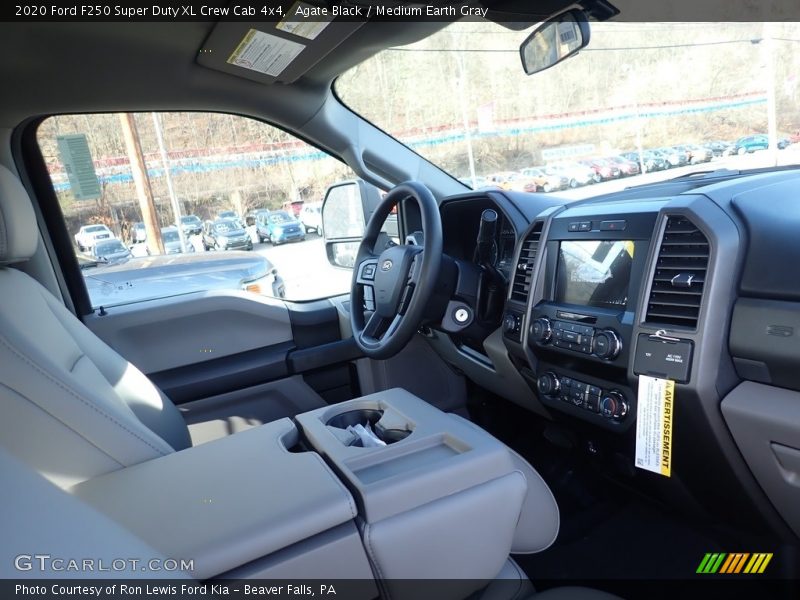 Agate Black / Medium Earth Gray 2020 Ford F250 Super Duty XL Crew Cab 4x4