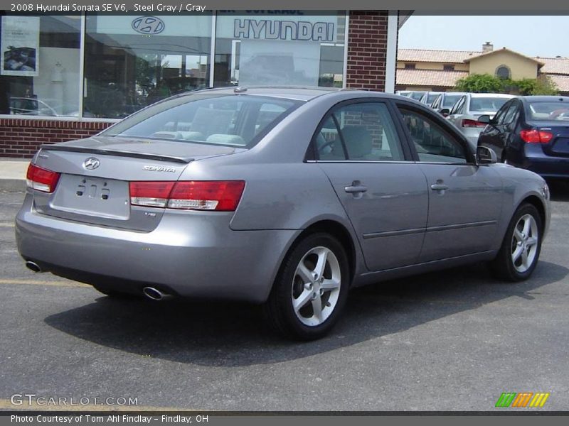 Steel Gray / Gray 2008 Hyundai Sonata SE V6