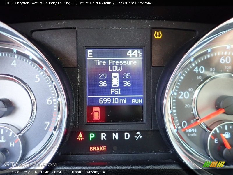 White Gold Metallic / Black/Light Graystone 2011 Chrysler Town & Country Touring - L