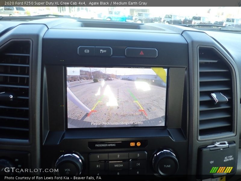 Agate Black / Medium Earth Gray 2020 Ford F250 Super Duty XL Crew Cab 4x4