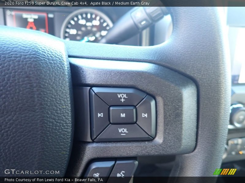 Agate Black / Medium Earth Gray 2020 Ford F250 Super Duty XL Crew Cab 4x4