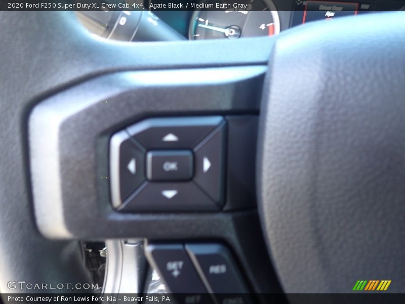 Agate Black / Medium Earth Gray 2020 Ford F250 Super Duty XL Crew Cab 4x4