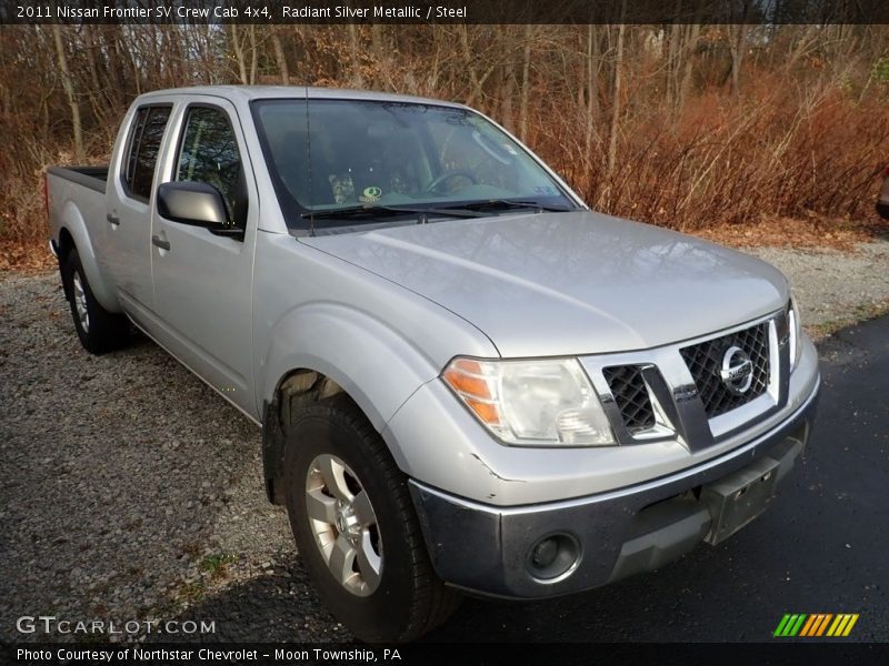 Radiant Silver Metallic / Steel 2011 Nissan Frontier SV Crew Cab 4x4