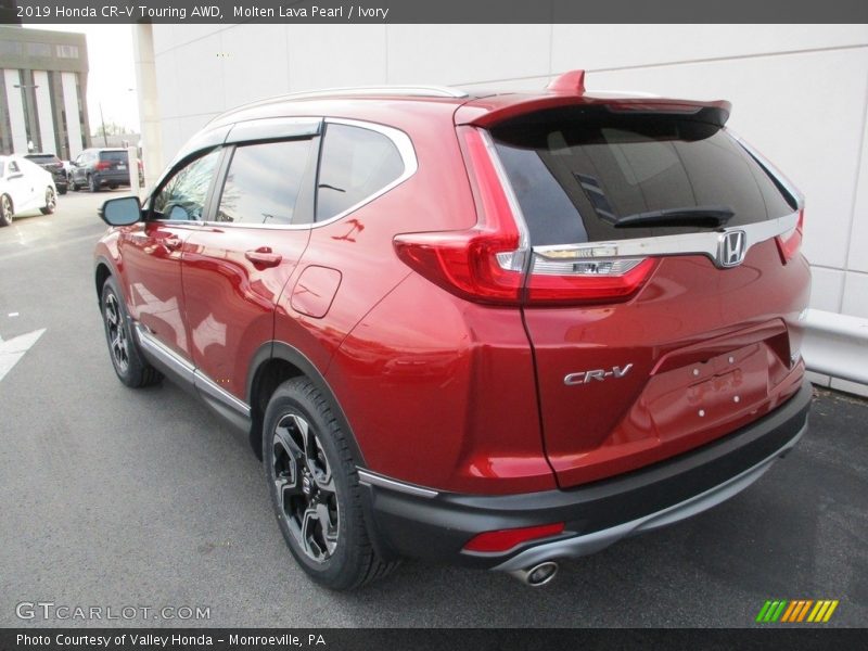 Molten Lava Pearl / Ivory 2019 Honda CR-V Touring AWD