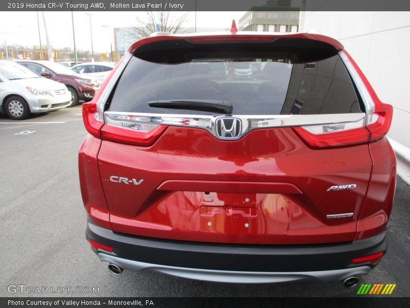 Molten Lava Pearl / Ivory 2019 Honda CR-V Touring AWD