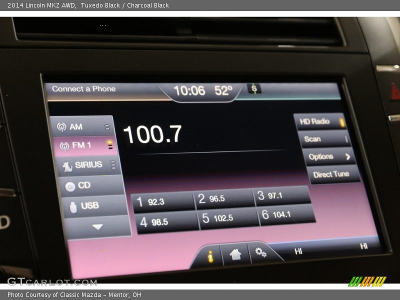 Audio System of 2014 MKZ AWD