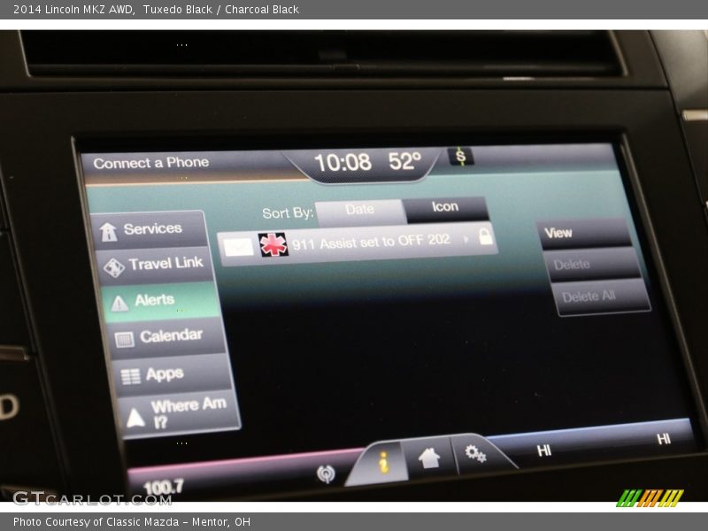 Controls of 2014 MKZ AWD