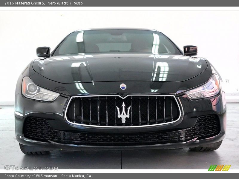 Nero (Black) / Rosso 2016 Maserati Ghibli S