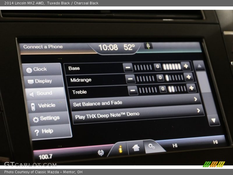 Audio System of 2014 MKZ AWD