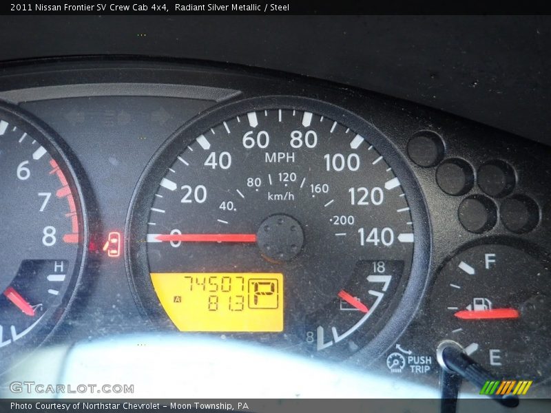 Radiant Silver Metallic / Steel 2011 Nissan Frontier SV Crew Cab 4x4