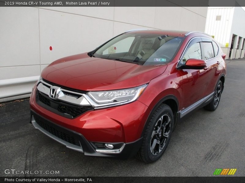 Molten Lava Pearl / Ivory 2019 Honda CR-V Touring AWD